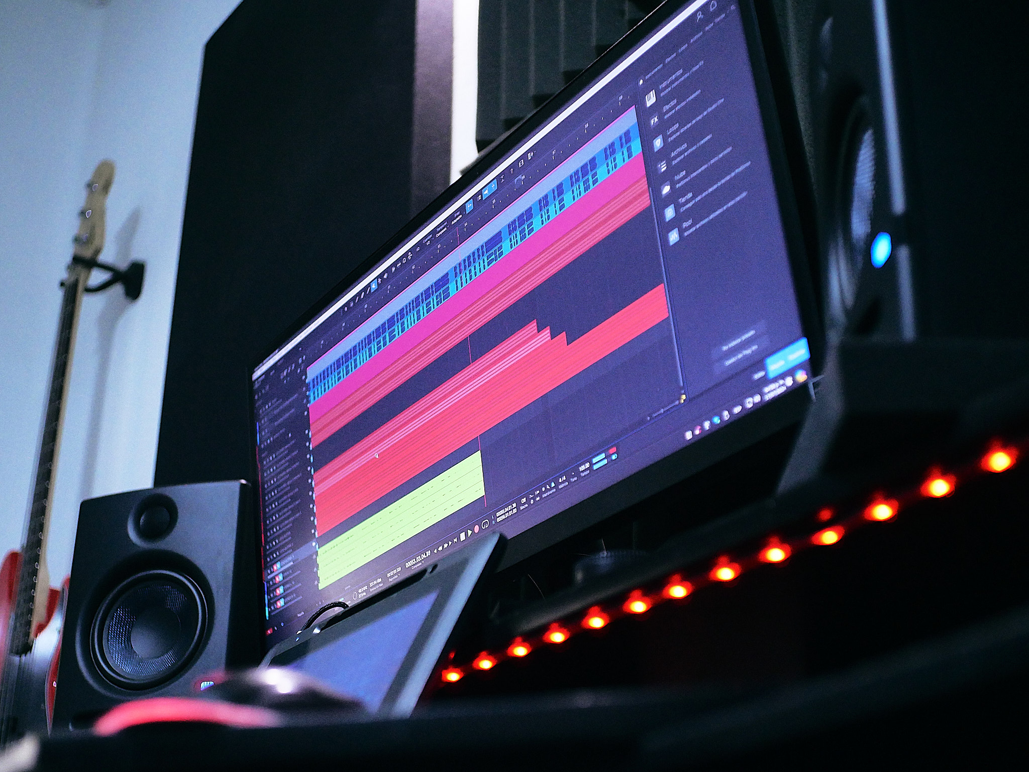 Sistema de iluminación del estudio AXA Studios